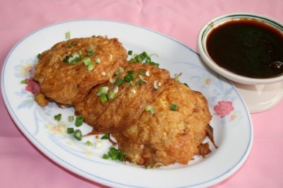 H11. Egg Foo Young with Chicken, Pork, or BBQ Pork Image
