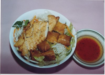V05. Imperial Rolls, Grilled Chicken, or Rolls & Chicken Over Vermicelli Image