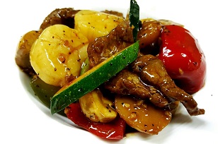 Black Pepper Angus Steak & Scallops Image
