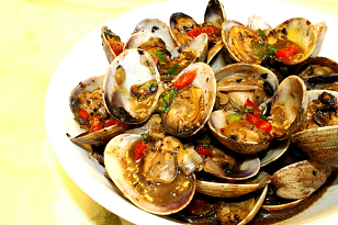 Clams with Black Bean Sauce Image