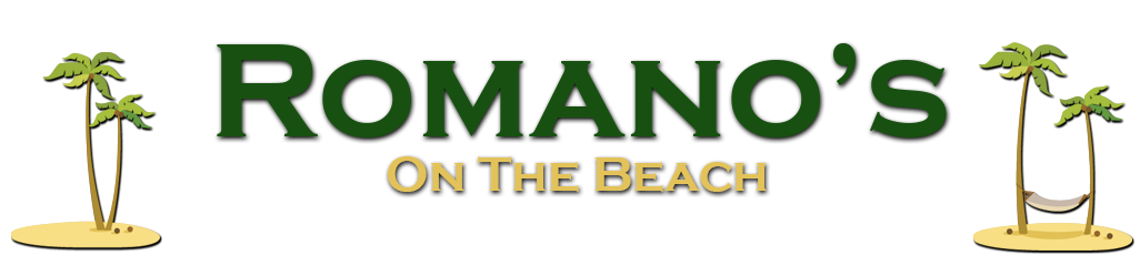 ROMANOS ON THE BEACH logo