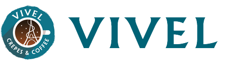Vivel crepes and coffee logo