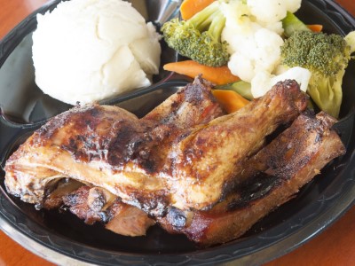Ribs Baby Back Pork & Dark Meat Grilled Chicken Image