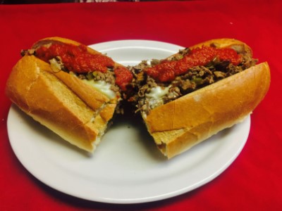 Philly Cheesesteak Hot Sandwich Image