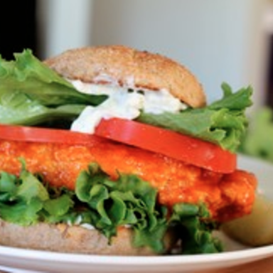 #9. Buffalo Chicken Sandwich with Fries & Drink Image