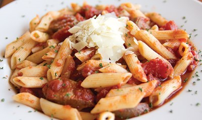 Penne Pomodoro & Gourmet Italian Sausage (1390 cal) Image
