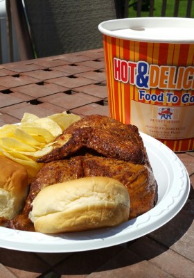 PLATTERS (Includes 2 (8 oz. Sides, Sauce, and 1 Dinner Roll or 1 Cornbread) Image
