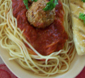 Small Spaghetti with Meatball Image