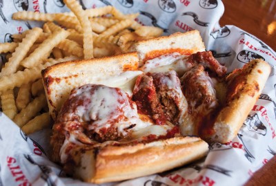 Meatball Parmigiana Sandwich Image