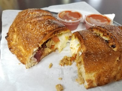 Mighty Meat Lover Calzone Lg Image