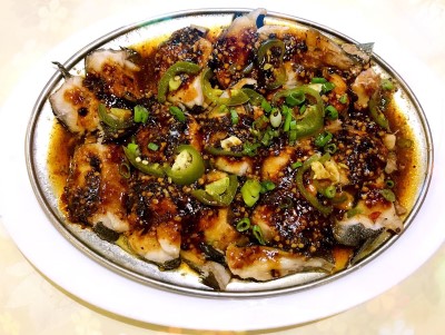 515. Steamed Sea Bass with Black Bean Sauce 豉汁蒸黑鳕鱼 Image