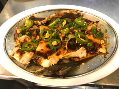 515. Steamed Sea Bass with Black Bean Sauce 豉汁蒸黑鳕鱼 Image