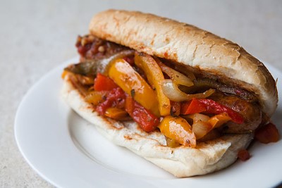 Sausage w/ Onions & Peppers Image