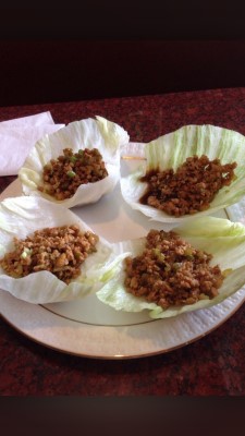 Minced Chicken Lettuce Wraps Image