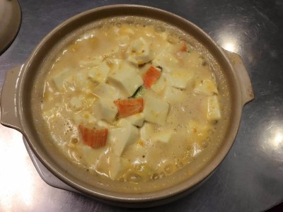 V5. Tender Tofu with Duck Egg Yolk 蟹黃豆花 Image