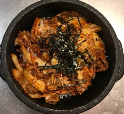 23. Kimchi Dolsot with Beef (김치 불고기 돌솥비빔밥) Image