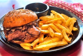 Roast Beef Sandwich W/ Fries Image