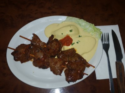 Anticuchos con Papa a la Huancaina Image