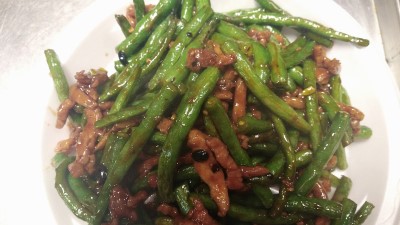 Pork String Beans in Black Bean Sauce Image