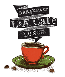 L&A Cafe logo