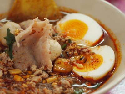 NS4. Tom Yum Crystal Noodle Soup (Street Food Style) Image