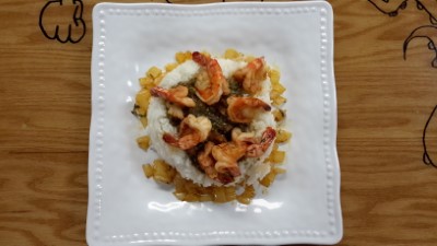 Seafood Gombo With Rice Image