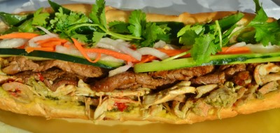 13. Thai Chicken & Grilled Beef Combo (Ga Thai Bo Nuong) Image