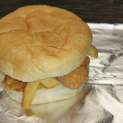 Chicken Tender on Kaiser Bun (4 Lightly Breaded, Crispy Chicken Breast Tenders) Image