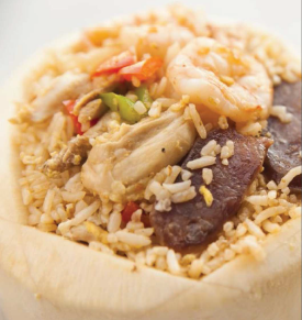 Young Coconut Baked Rice Image