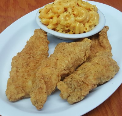 Chicken Tenders with Mac n' Cheese Image
