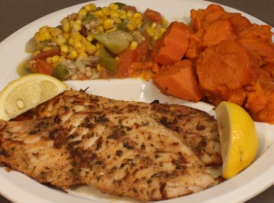Grilled Orange Roughy Dinner Image