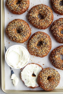Bagel with One Cream Cheese Image