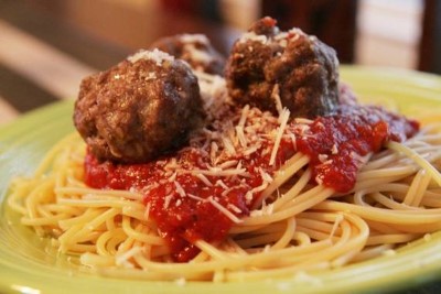 (Pasta Choice) Meatball Pasta Dinner Image