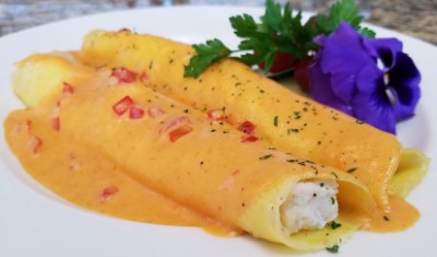 Seafood Newburg Crepes Image