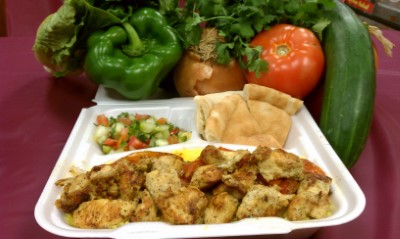 Chicken Kabab Rice Jeru Salad Image