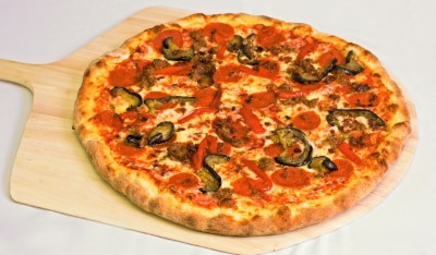 Eggplant Traditional Pizza Image