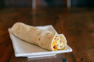 Burrito with 2 Eggs, Bacon Crumble, and Cheese Image