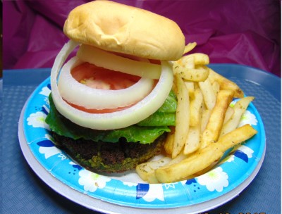 Falafel Burger Combo Image