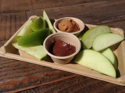 Apple Wedges, Peanut Butter & Nutella Image