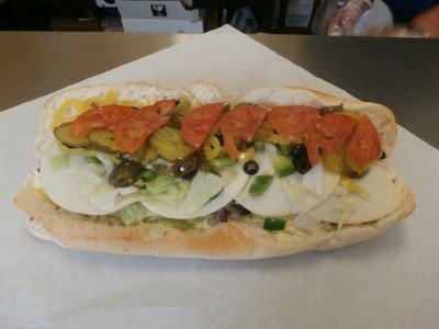 Veggie Sub Whole Image