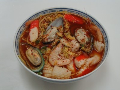 38. Korean Style Seafood Noodles 韩式炒马面 Image