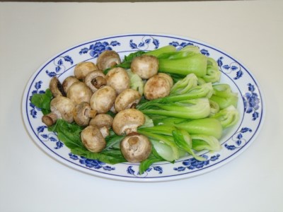 53. Bok Choy with Mushrooms 口蘑菜心 Image