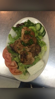 Chicken over Mediterranean Salad Image