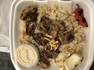 Beef Kebab with Rice Image