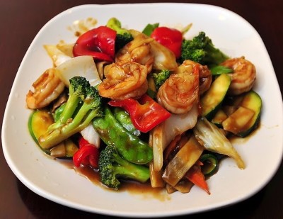 78. Shrimp with Chinese Vegetables Image