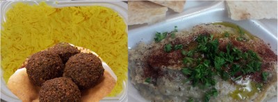 Falafel Plate (4) with Rice n Baba Ghanouj Image