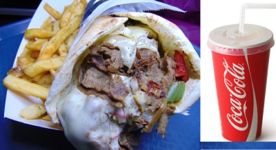 Gyro Lamb Wrap Combo Image
