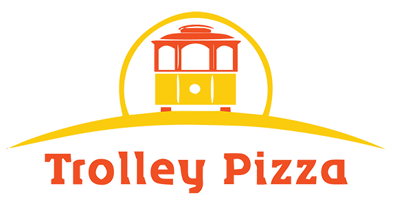 TROLLEY PIZZA CO logo