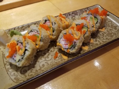 Golden Crunchy Spicy California Roll Image