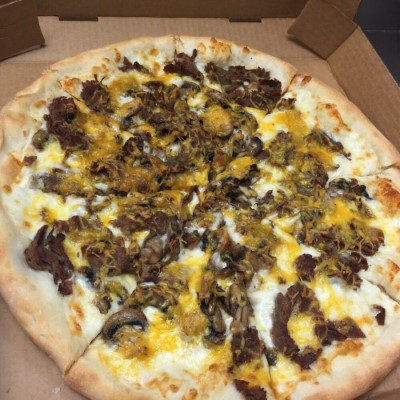 Cheese Steak Pizza Image